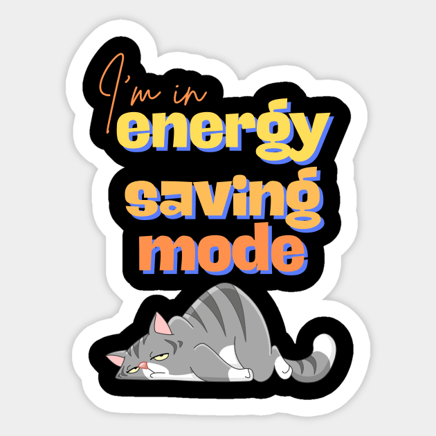 Energy Saving mode Sticker by KreativPix